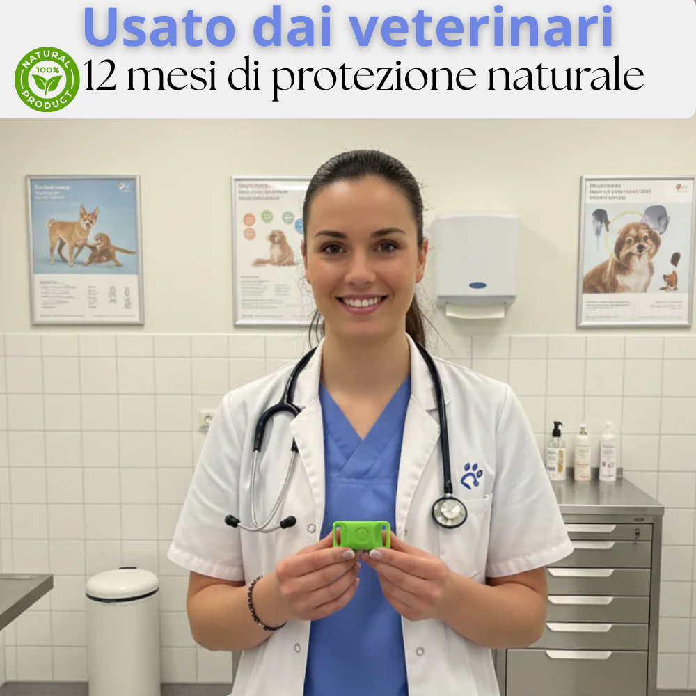 Proteggi il tuo cane in modo naturale da zecche, pappataci e pulci | 12 mesi di protezione