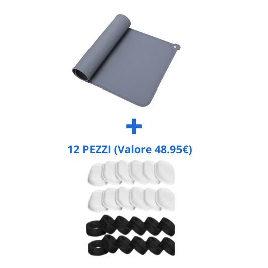 Aquality Care Kit – 12 Filtri & Tappetino Anti‑Splash