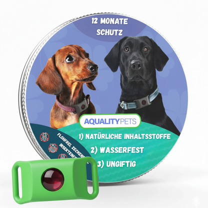 Proteggi il tuo cane in modo naturale da zecche, pulci e insetti | 12 mesi di protezione