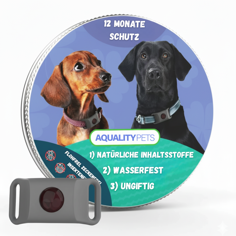 Proteggi il tuo cane in modo naturale da zecche, pulci e insetti | 12 mesi di protezione