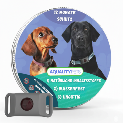 Proteggi il tuo cane in modo naturale da zecche, pulci e insetti | 12 mesi di protezione