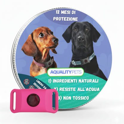 AqualityPets™ – Natürlicher Anti-Parasiten-Anhänger für Hunde – Hält 12 Monate