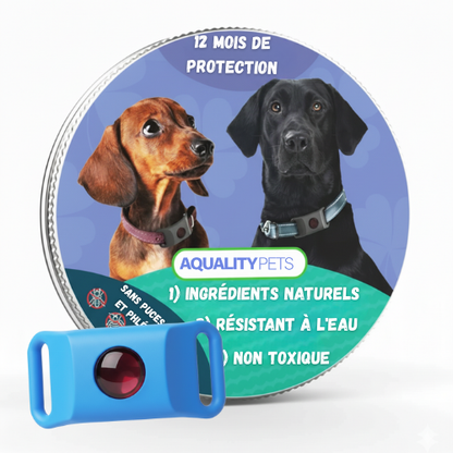 Protégez votre chien naturellement contre les tiques, les phlébotomes et les puces | Protection de 12 mois