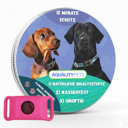 Proteggi il tuo cane in modo naturale da zecche, pulci e insetti | 12 mesi di protezione