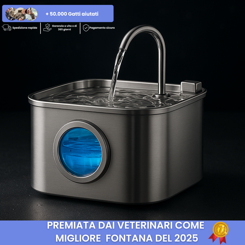 La AqualityPets™ 1.0 - Kit Salute e Felicità per Gatti (Con cavo)