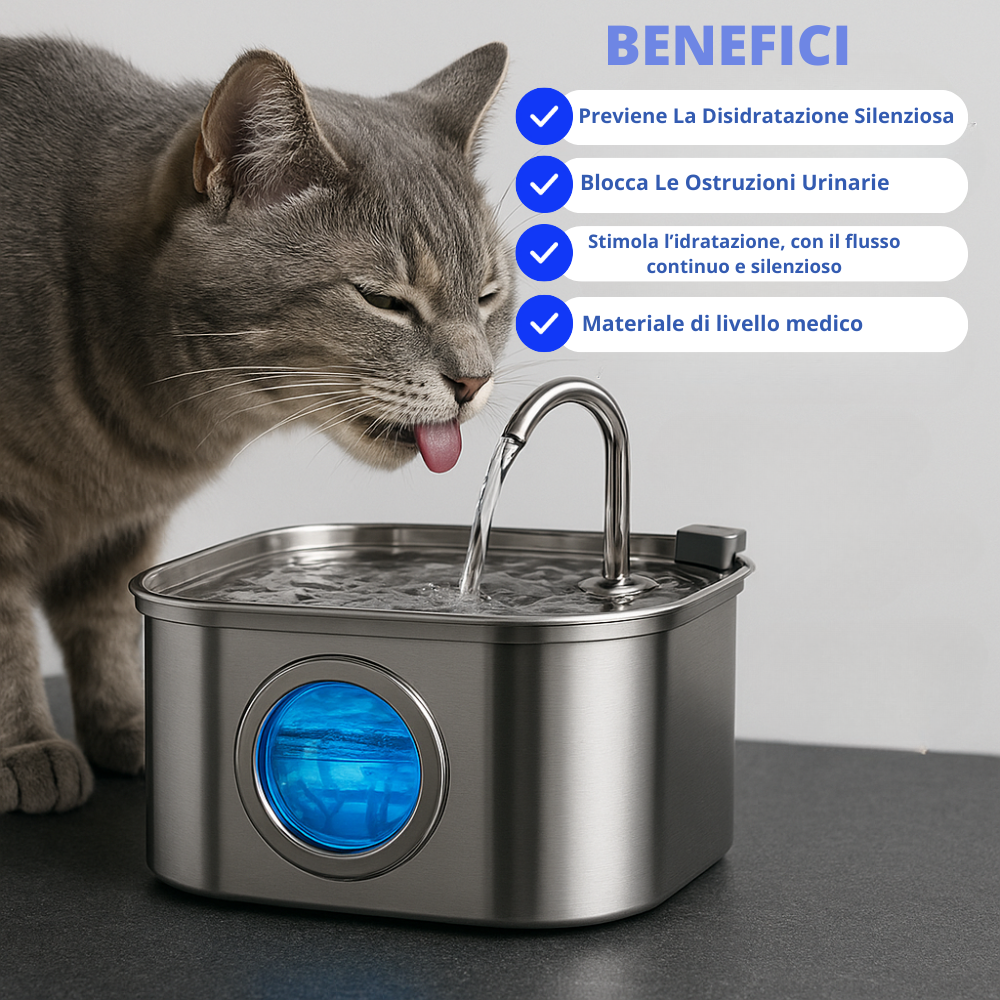 La AqualityPets™ 1.0 - Kit Salute e Felicità per Gatti (Con cavo)